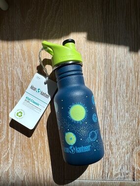 NWT Klean Kanteen Kids “Planets” 12 oz. with Leakproof Sports Cap